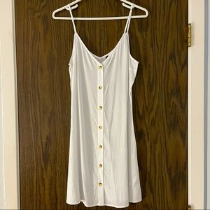 H&M White Button Down Dress